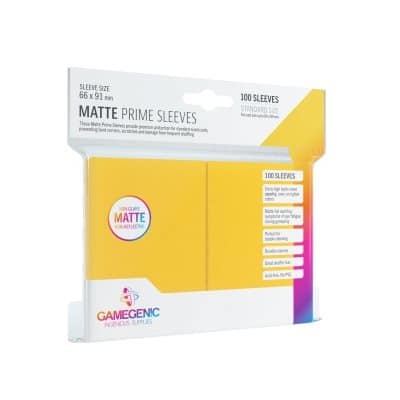 Gamegenic Matte Prime Sleeves: Yellow 100 image 0